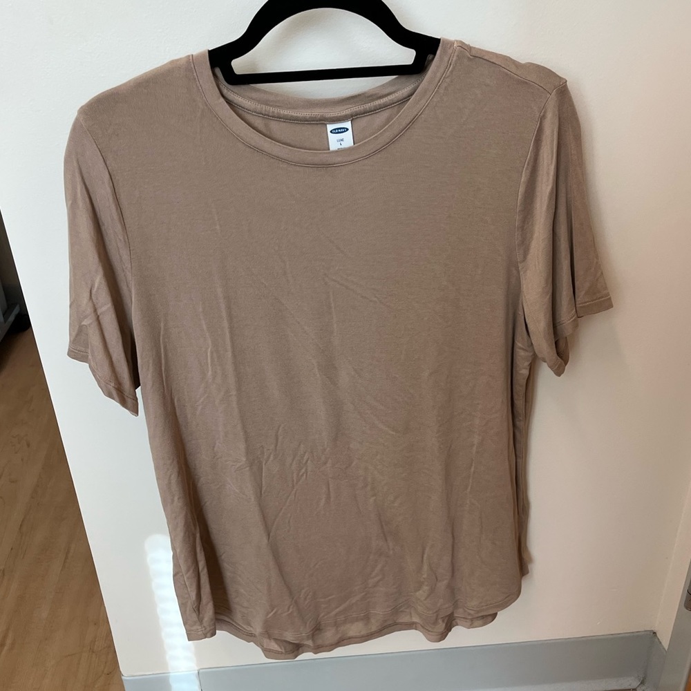 Old Navy Luxe Camel Work Shirt